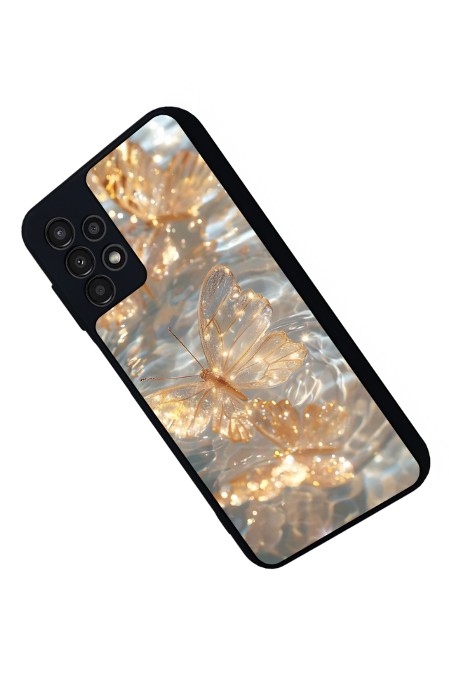 Samsung Galaxy A23 Uyumlu Kelebek Tasarımlı Glossy Premium Kılıf