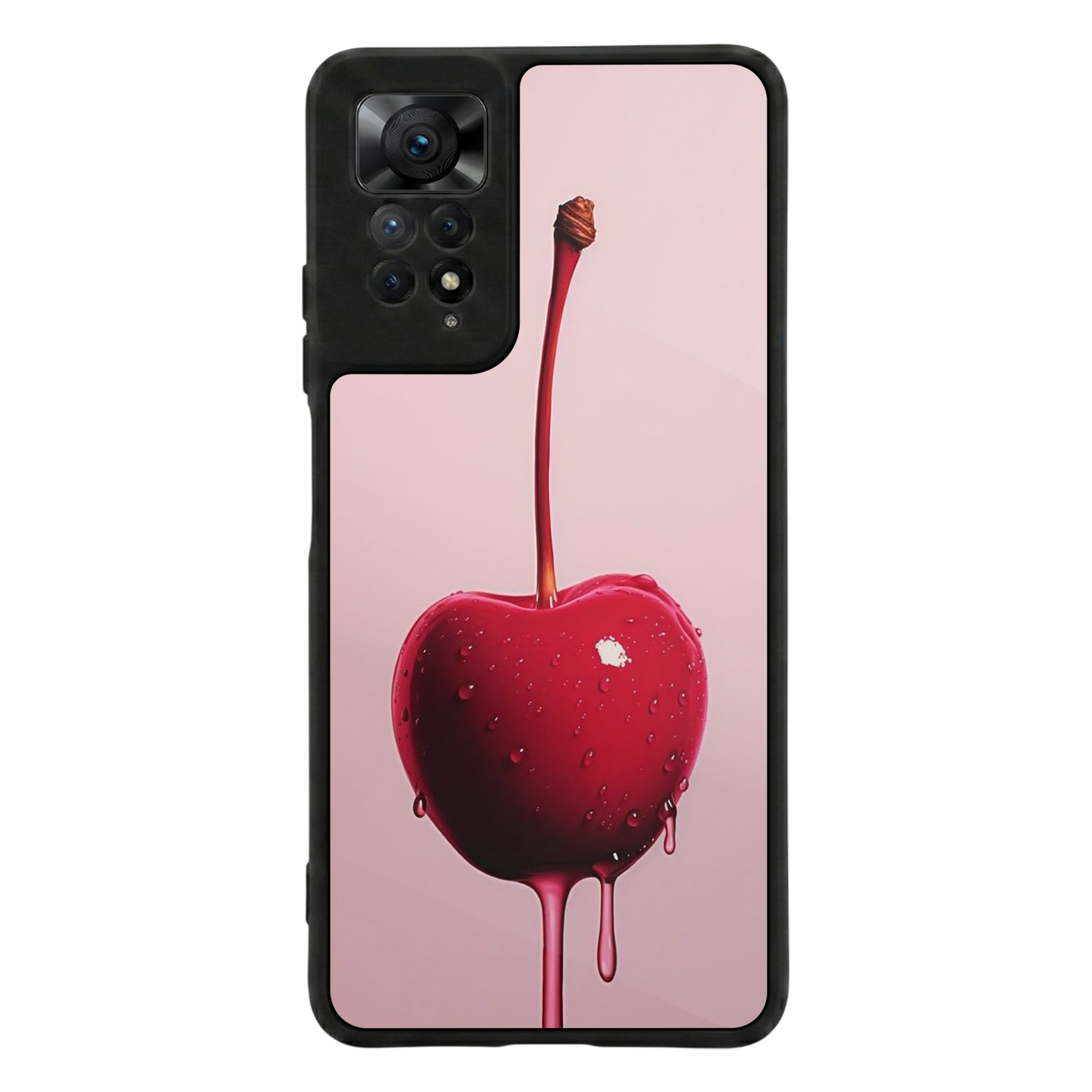 Xiaomi Redmi Note 11 Pro Uyumlu Kiraz Tasarımlı Glossy Premium Kılıf