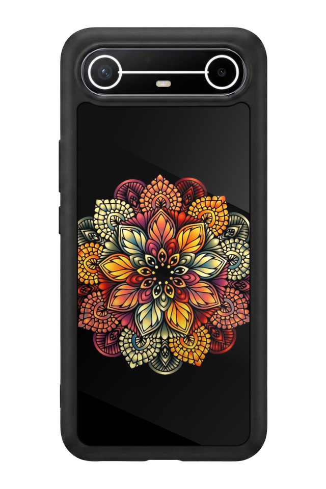 Tecno Spark Slim 5G Uyumlu Mandala Tasarımlı Glossy Premium Kılıf