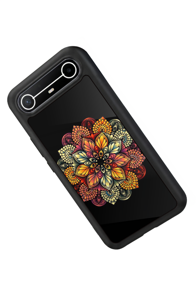 Tecno Spark Slim 5G Uyumlu Mandala Tasarımlı Glossy Premium Kılıf