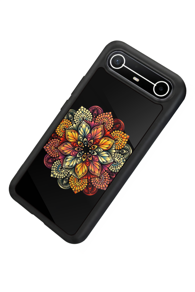 Tecno Spark Slim 5G Uyumlu Mandala Tasarımlı Glossy Premium Kılıf
