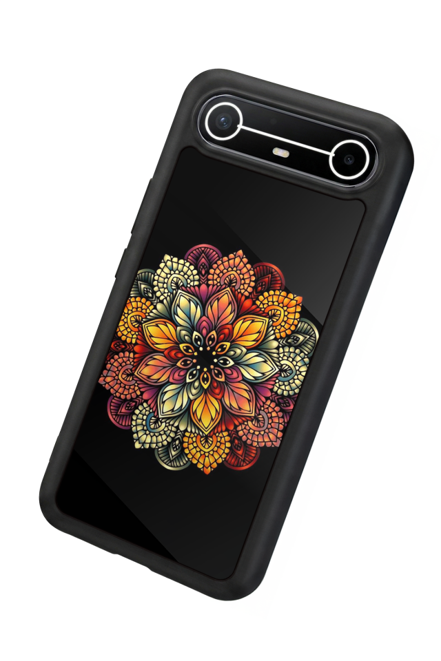 Tecno Spark Slim 5G Uyumlu Mandala Tasarımlı Glossy Premium Kılıf