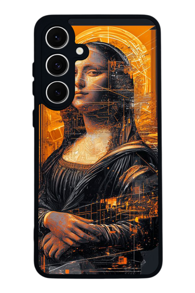 Samsung Galaxy A16 Uyumlu Monalisa Tasarımlı Glossy Premium Kılıf