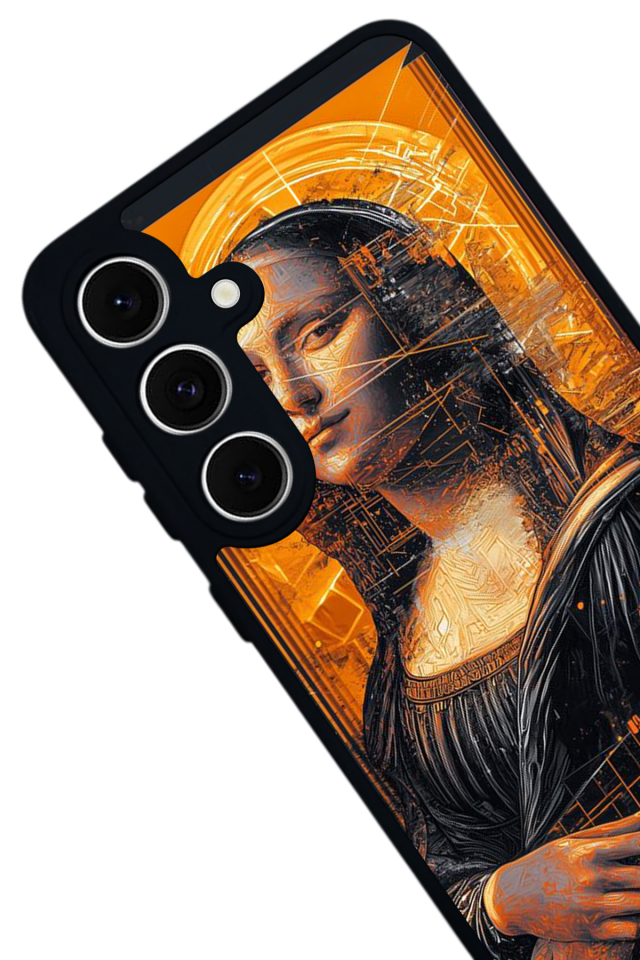 Samsung Galaxy A16 Uyumlu Monalisa Tasarımlı Glossy Premium Kılıf