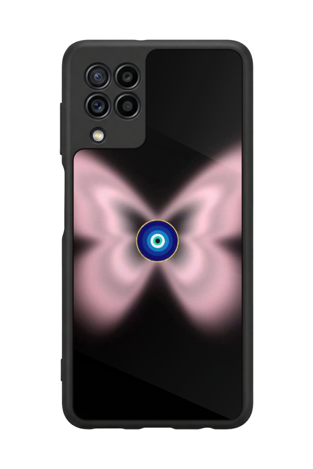 Samsung Galaxy M22 Uyumlu Nazar Tasarımlı Glossy Premium Kılıf