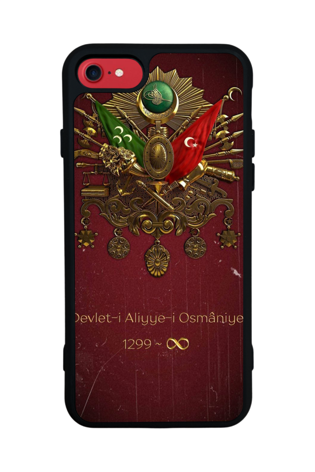 iPhone 7 Uyumlu Osmanli Tugrasi Tasarımlı Glossy Premium Kılıf
