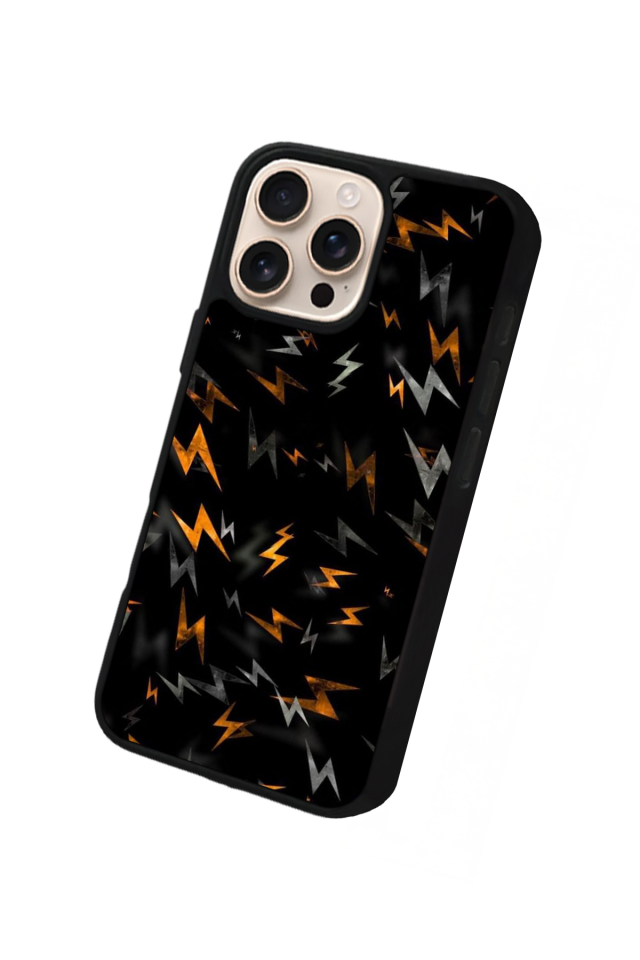 iPhone 15 Pro Max Uyumlu Simsek Tasarımlı Glossy Premium Kılıf