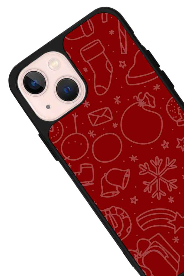 iPhone 13/14 Uyumlu Yilbasi Christmas Tasarımlı Glossy Premium Kılıf