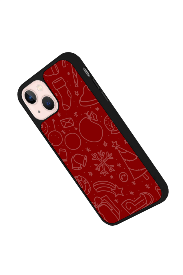 iPhone 13/14 Uyumlu Yilbasi Christmas Tasarımlı Glossy Premium Kılıf