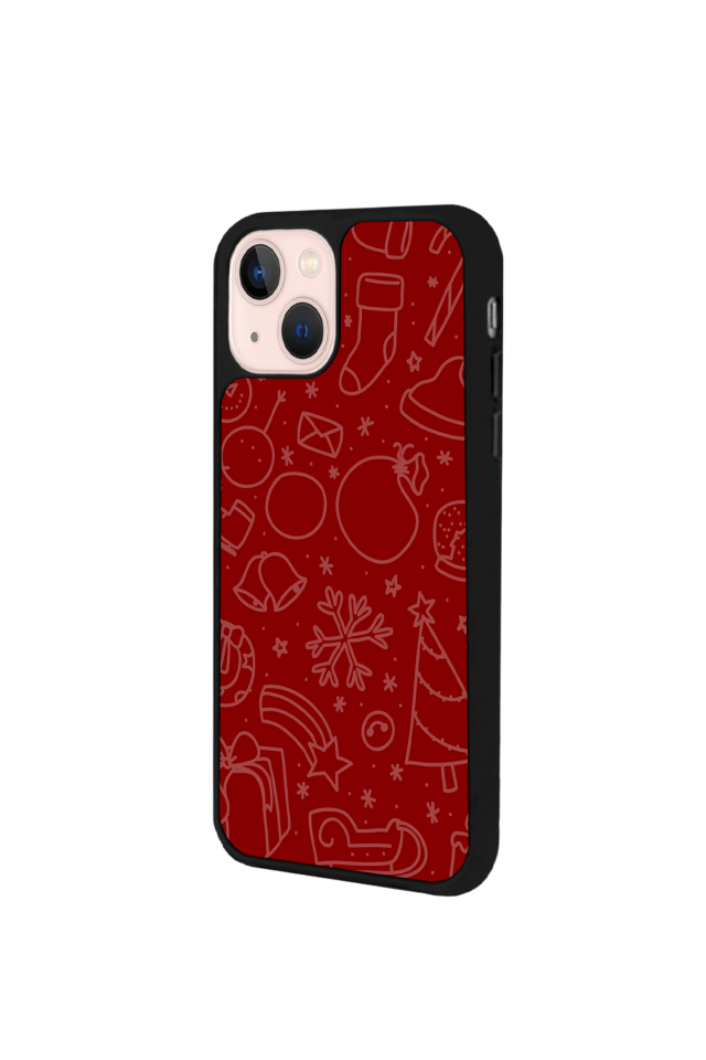 iPhone 13/14 Uyumlu Yilbasi Christmas Tasarımlı Glossy Premium Kılıf