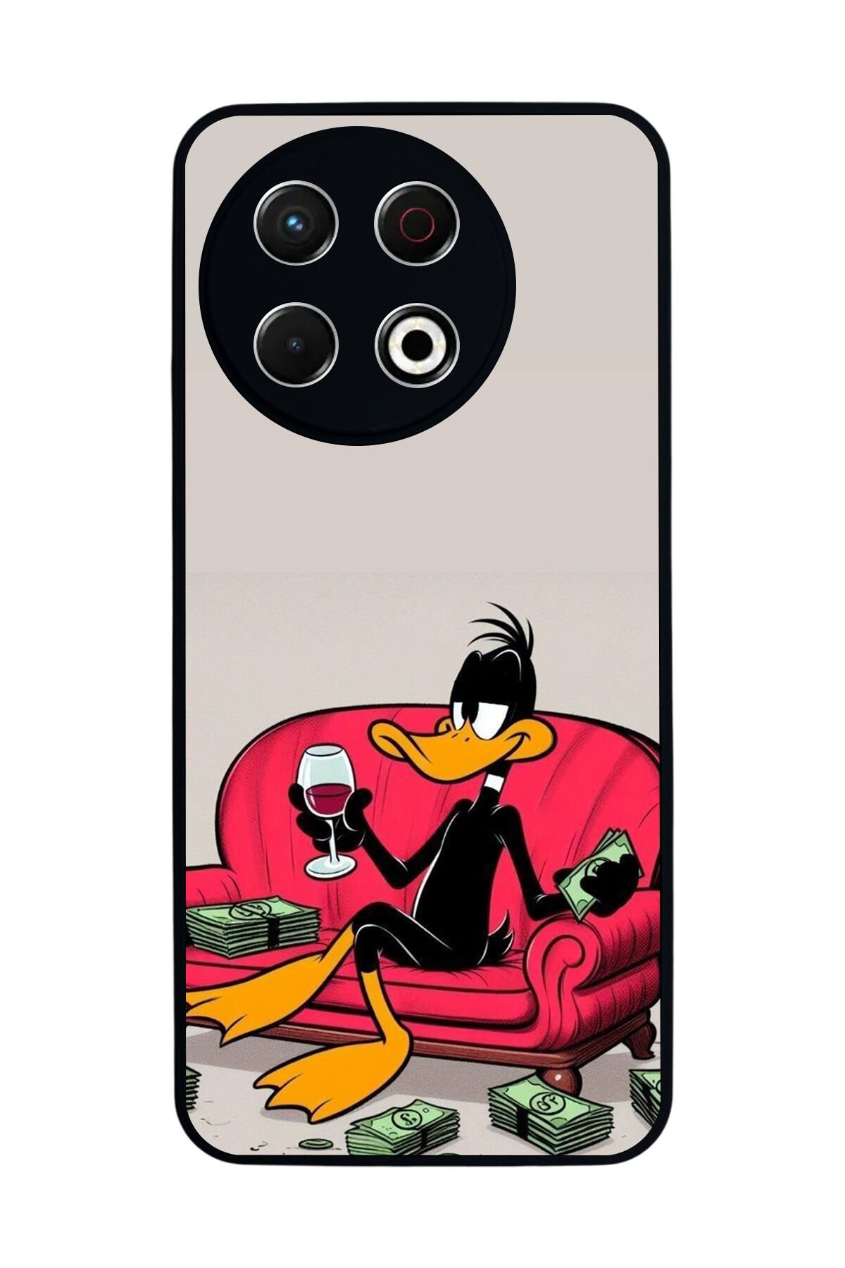 Tecno Spark 30 Pro Uyumlu Kiraz Tasarımlı Glossy Premium Kılıf