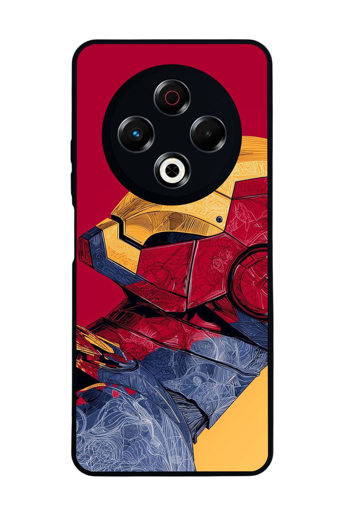 Tecno Spark 30 Uyumlu Iron Man ( Demir Adam ) Tasarımlı Glossy Premium Kılıf