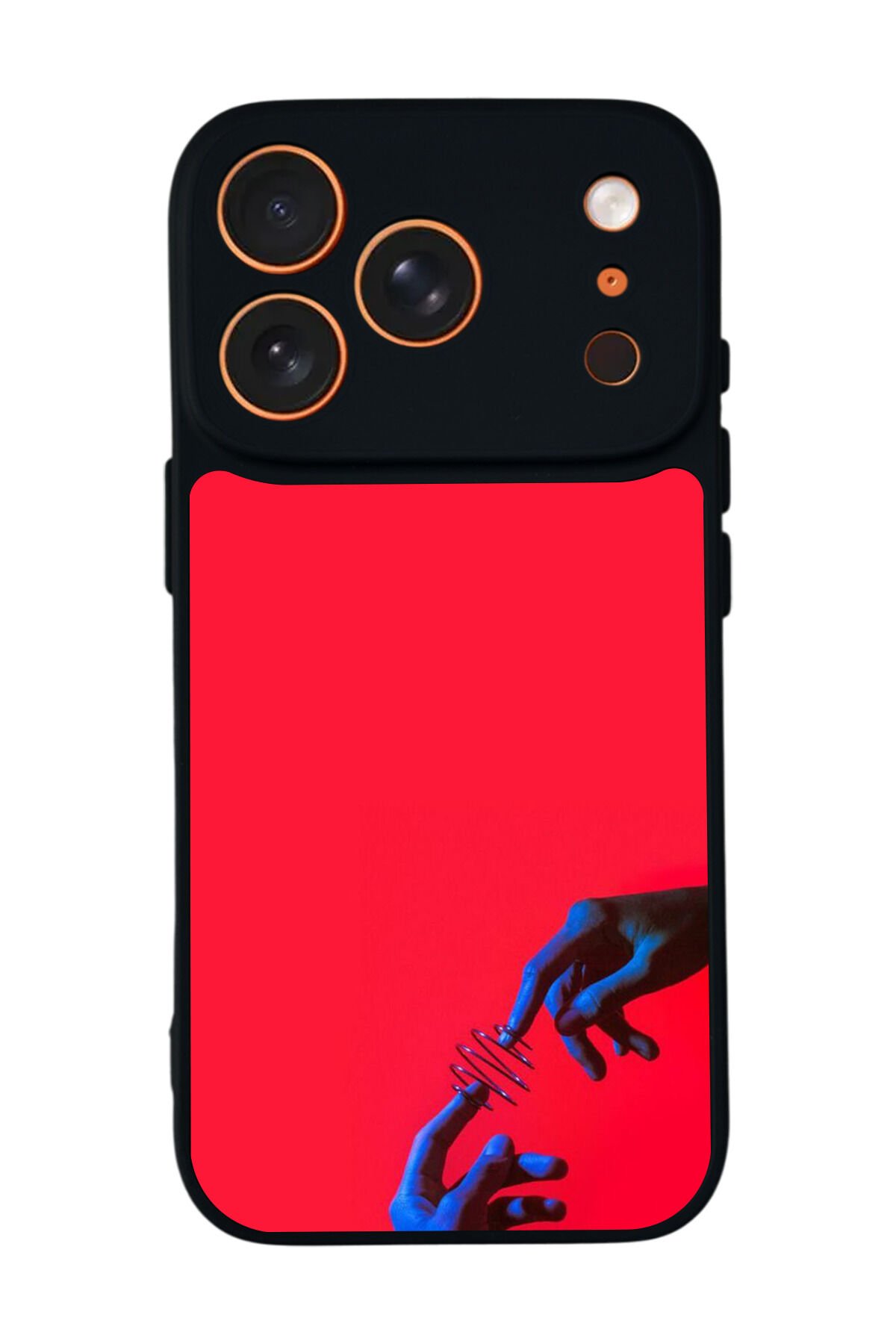 iPhone 17 Pro Uyumlu Kirmizi Tasarımlı Glossy Premium Kılıf