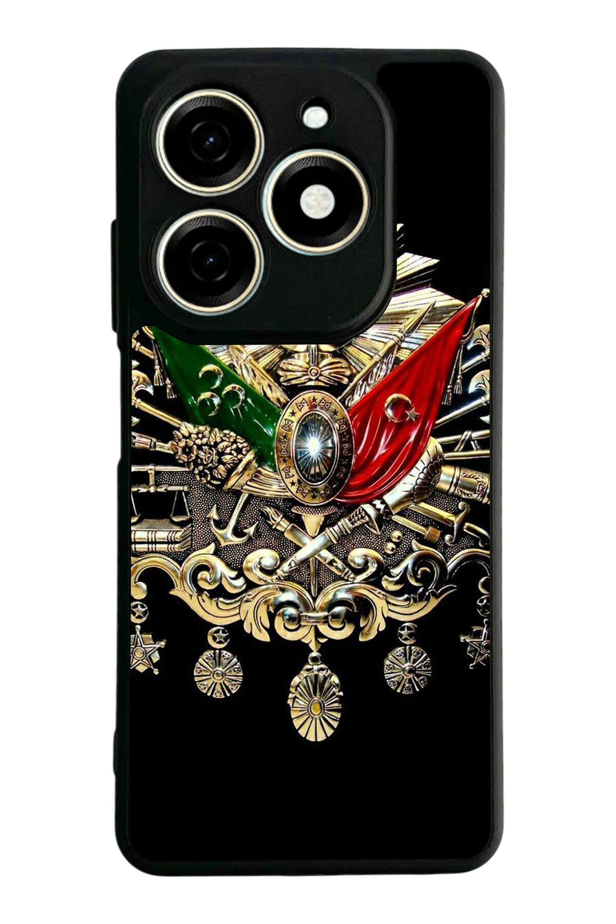 Infınıx Smart 8 Pro Uyumlu Osmanli Tugrasi Tasarımlı Glossy Premium Kılıf