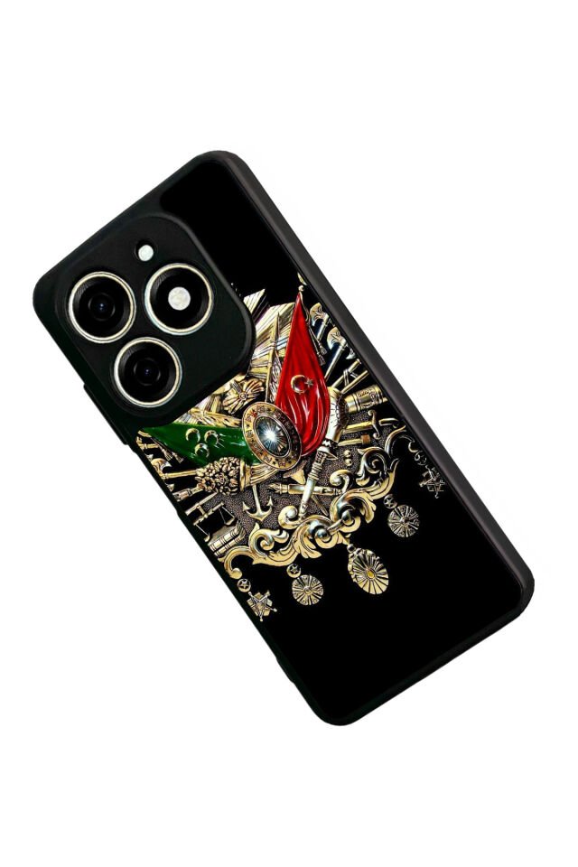 Infınıx Smart 8 Pro Uyumlu Osmanli Tugrasi Tasarımlı Glossy Premium Kılıf