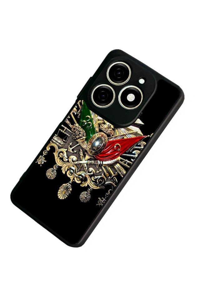 Infınıx Smart 8 Pro Uyumlu Osmanli Tugrasi Tasarımlı Glossy Premium Kılıf