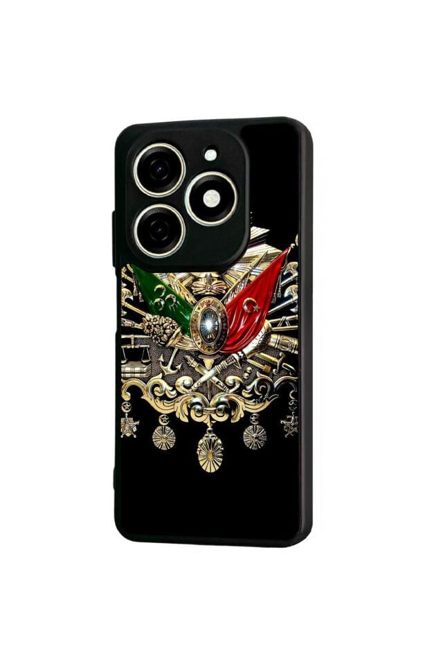 Infınıx Smart 8 Pro Uyumlu Osmanli Tugrasi Tasarımlı Glossy Premium Kılıf