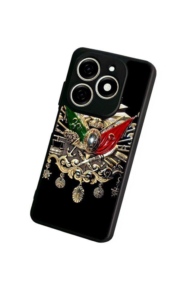 Infınıx Smart 8 Pro Uyumlu Osmanli Tugrasi Tasarımlı Glossy Premium Kılıf