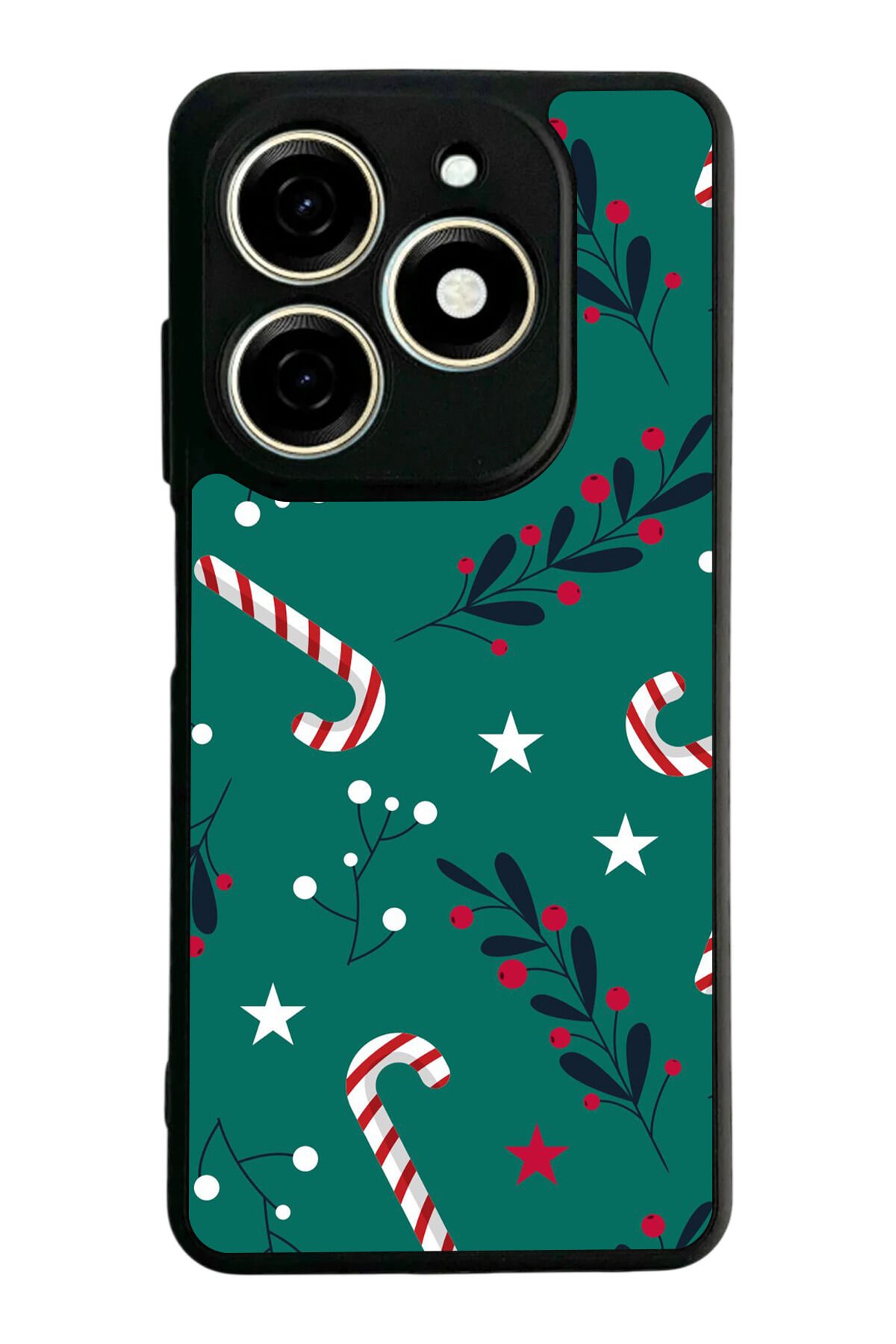 Infınıx Smart 8 Pro Uyumlu Yilbasi Christmas Tasarımlı Glossy Premium Kılıf
