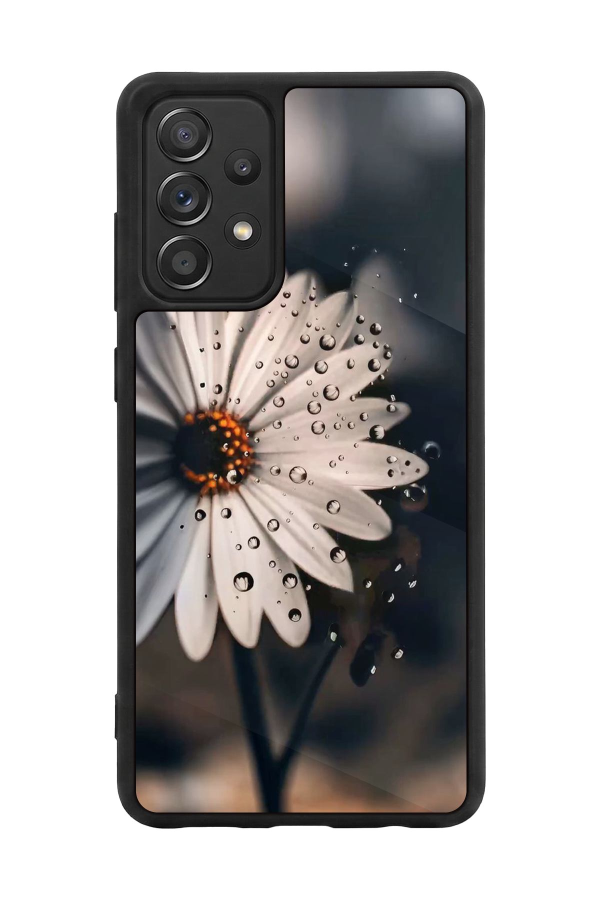 Samsung Galaxy A72 Uyumlu Cicek Tasarımlı Glossy Premium Kılıf