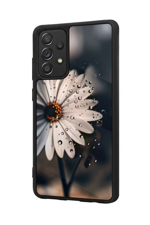 Samsung Galaxy A72 Uyumlu Cicek Tasarımlı Glossy Premium Kılıf