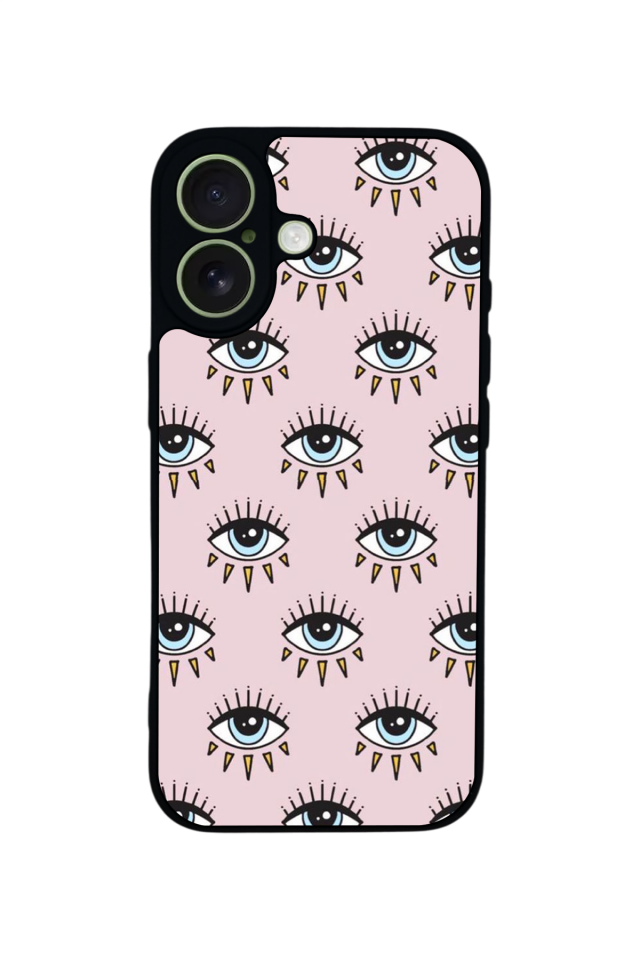 iPhone 17 Uyumlu Göz Tasarımlı Glossy Premium Kılıf