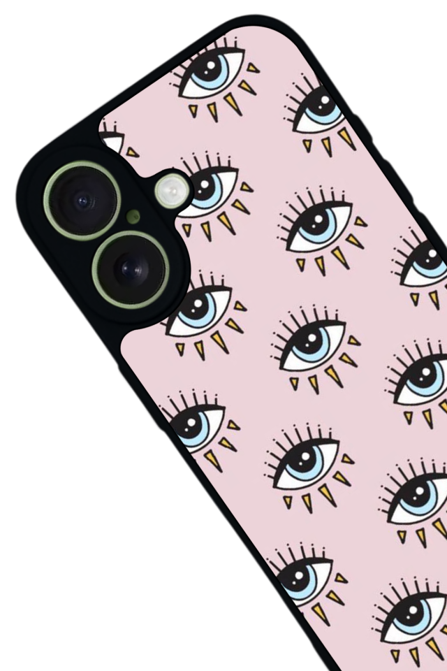iPhone 17 Uyumlu Göz Tasarımlı Glossy Premium Kılıf