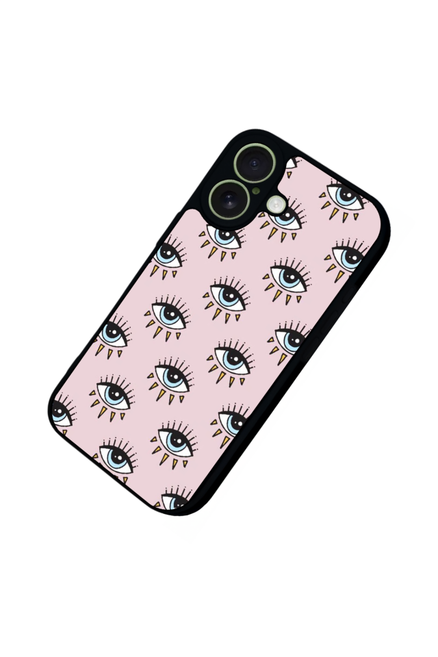 iPhone 17 Uyumlu Göz Tasarımlı Glossy Premium Kılıf