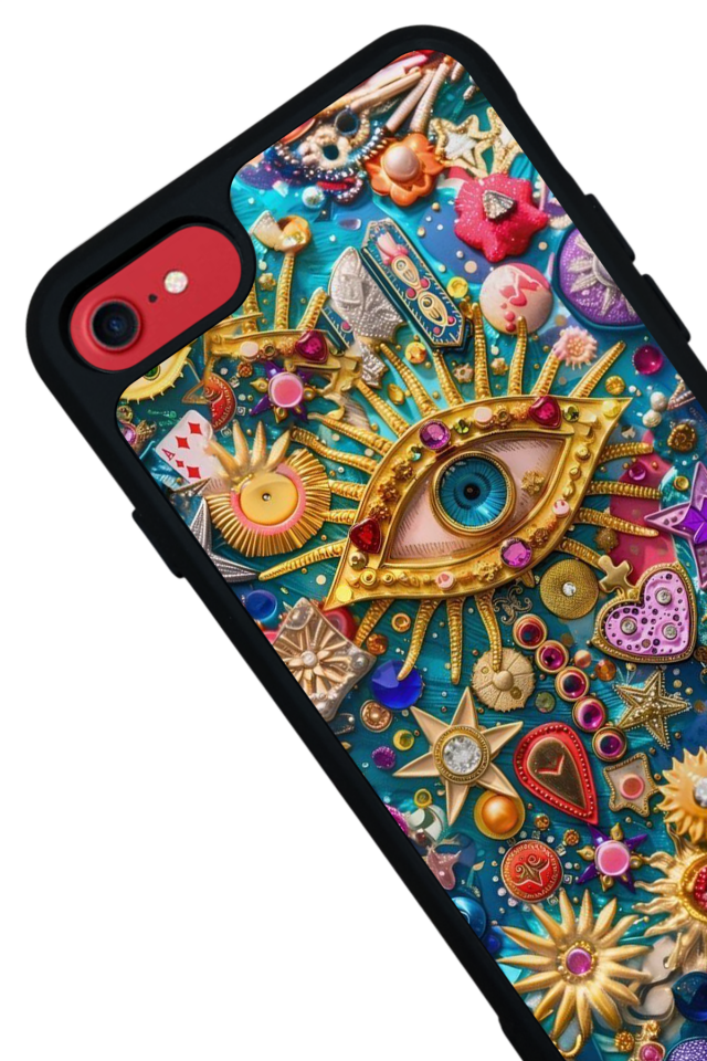 iPhone 7 Uyumlu Göz Tasarımlı Glossy Premium Kılıf