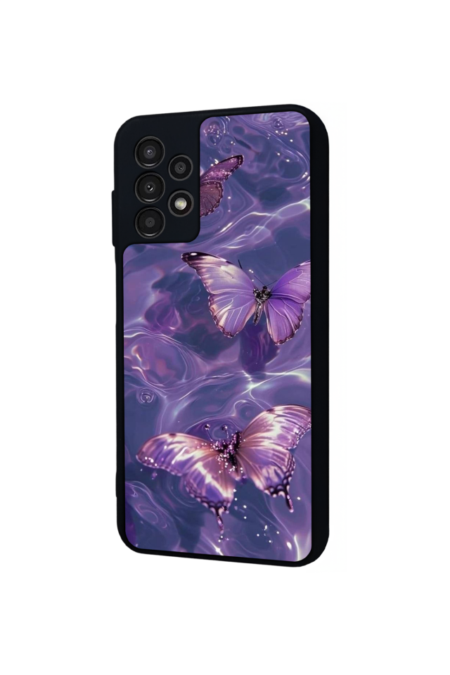 Samsung Galaxy A23 Uyumlu Kelebek Tasarımlı Glossy Premium Kılıf
