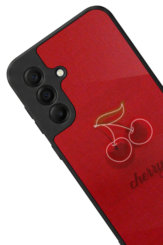 Samsung Galaxy A17 Uyumlu Kiraz Tasarımlı Glossy Premium Kılıf