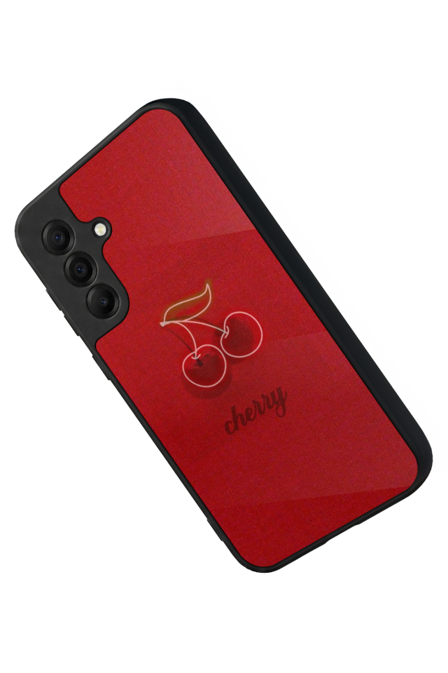 Samsung Galaxy A17 Uyumlu Kiraz Tasarımlı Glossy Premium Kılıf
