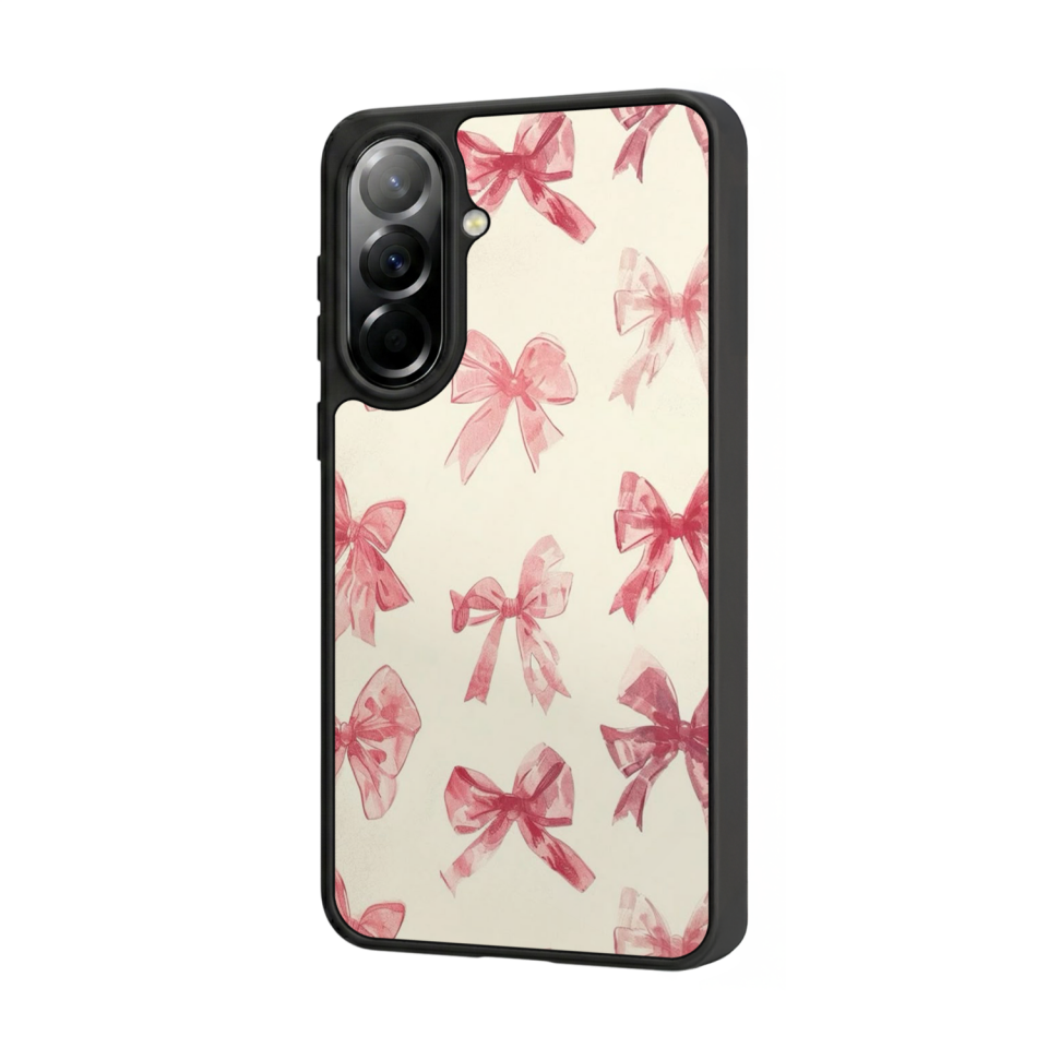 Samsung Galaxy A57 Uyumlu Kurdele Tasarımlı Glossy Premium Kılıf