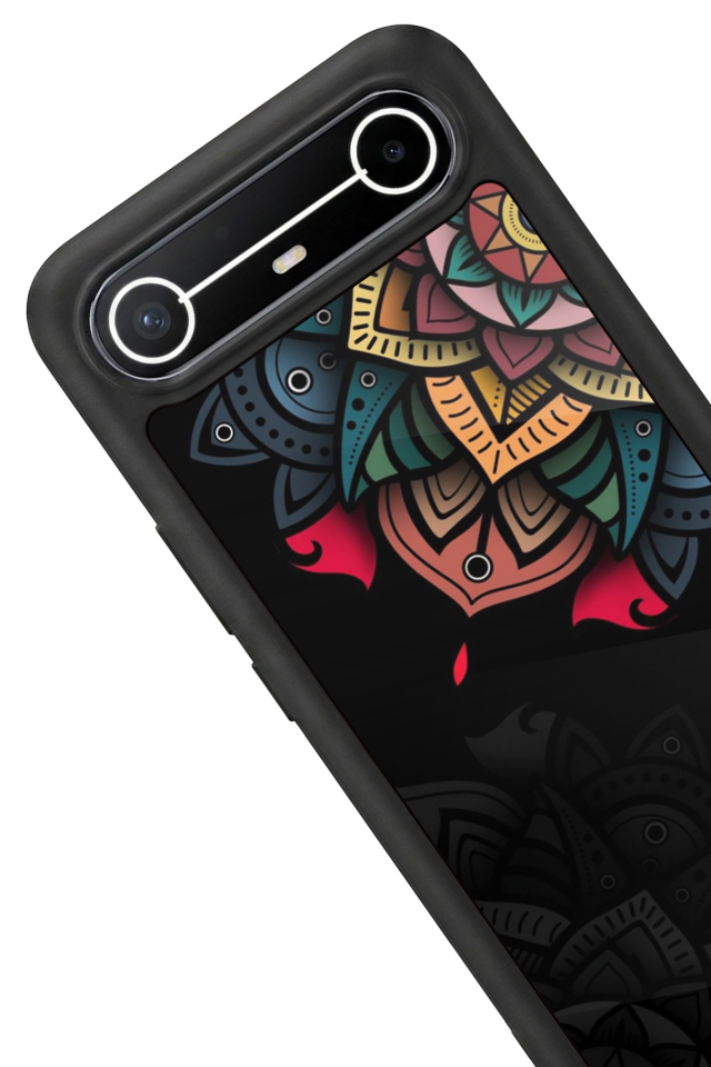 Tecno Spark Slim 5G Uyumlu Mandala Tasarımlı Glossy Premium Kılıf