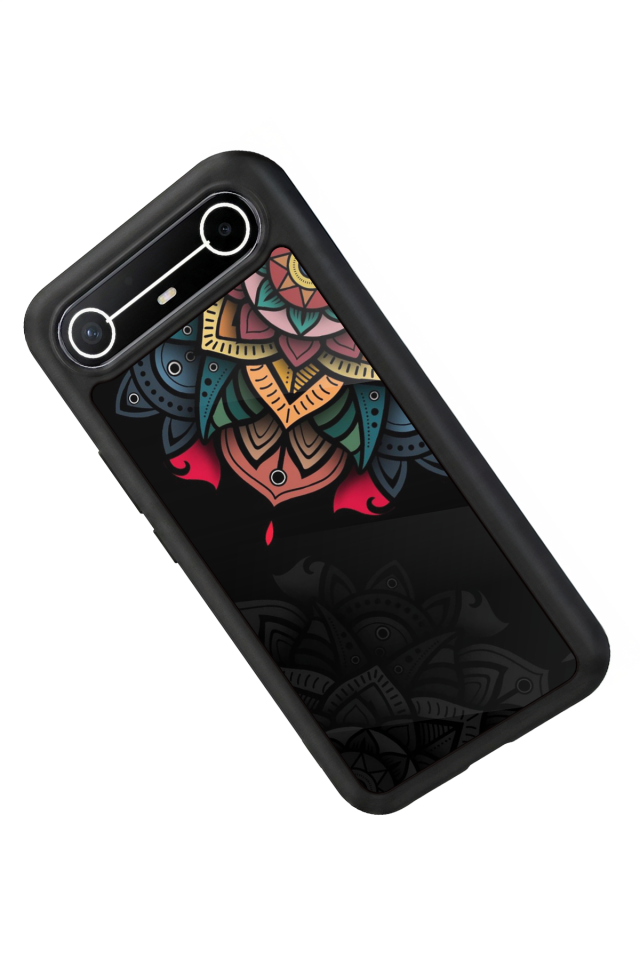 Tecno Spark Slim 5G Uyumlu Mandala Tasarımlı Glossy Premium Kılıf