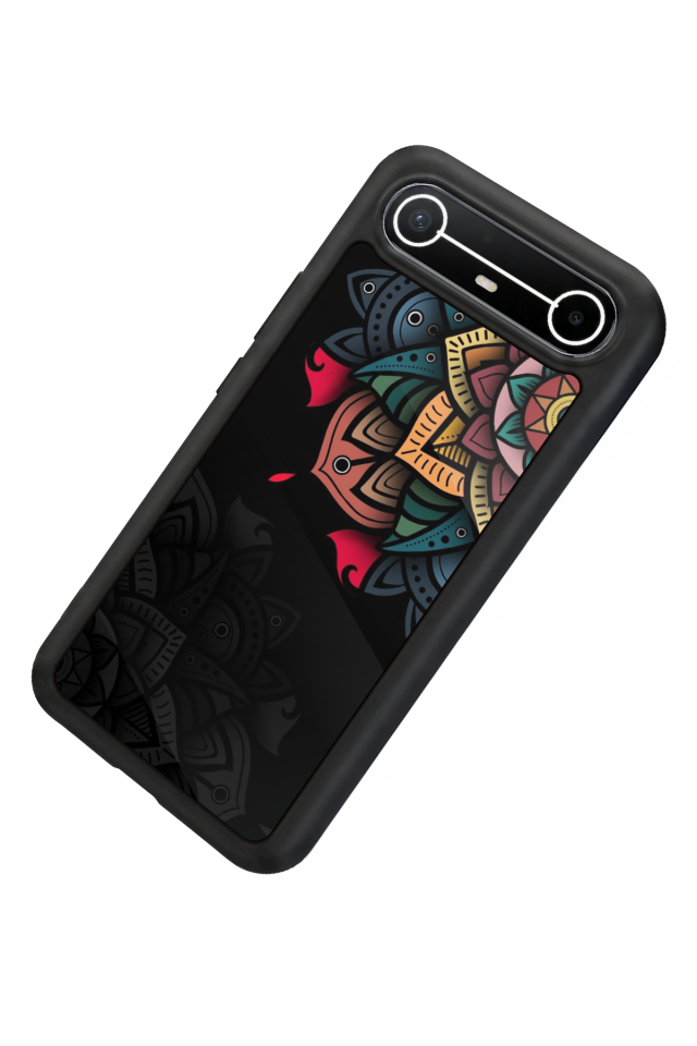 Tecno Spark Slim 5G Uyumlu Mandala Tasarımlı Glossy Premium Kılıf