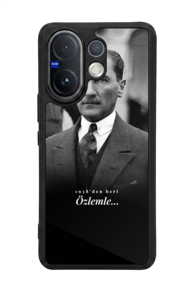 Vivo V60 Uyumlu Mustafa Kemal Ataturk Tasarımlı Glossy Premium Kılıf