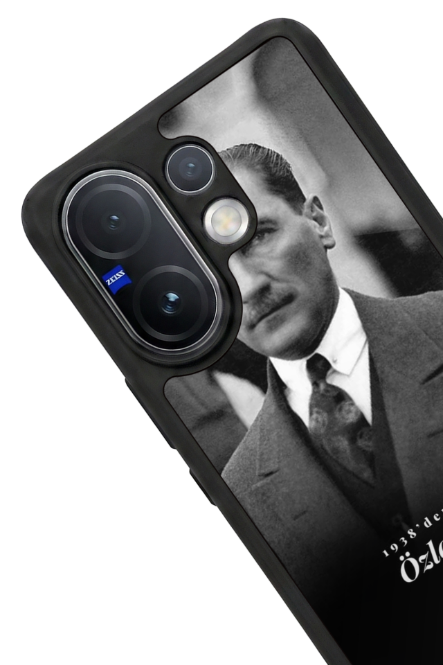 Vivo V60 Uyumlu Mustafa Kemal Ataturk Tasarımlı Glossy Premium Kılıf