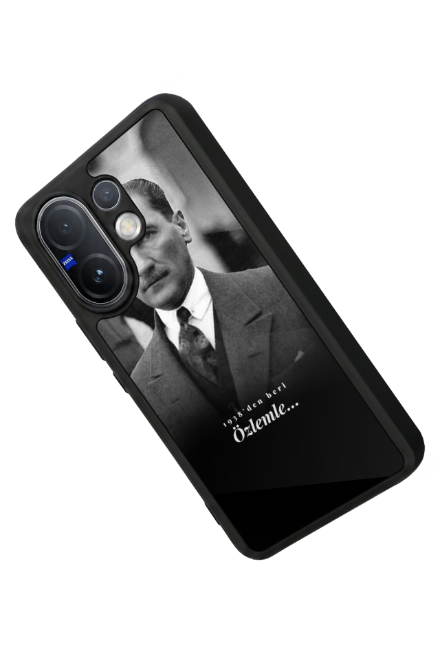 Vivo V60 Uyumlu Mustafa Kemal Ataturk Tasarımlı Glossy Premium Kılıf