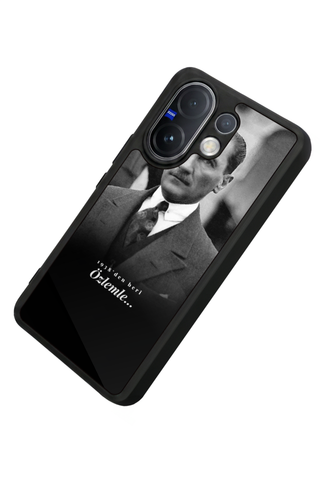 Vivo V60 Uyumlu Mustafa Kemal Ataturk Tasarımlı Glossy Premium Kılıf