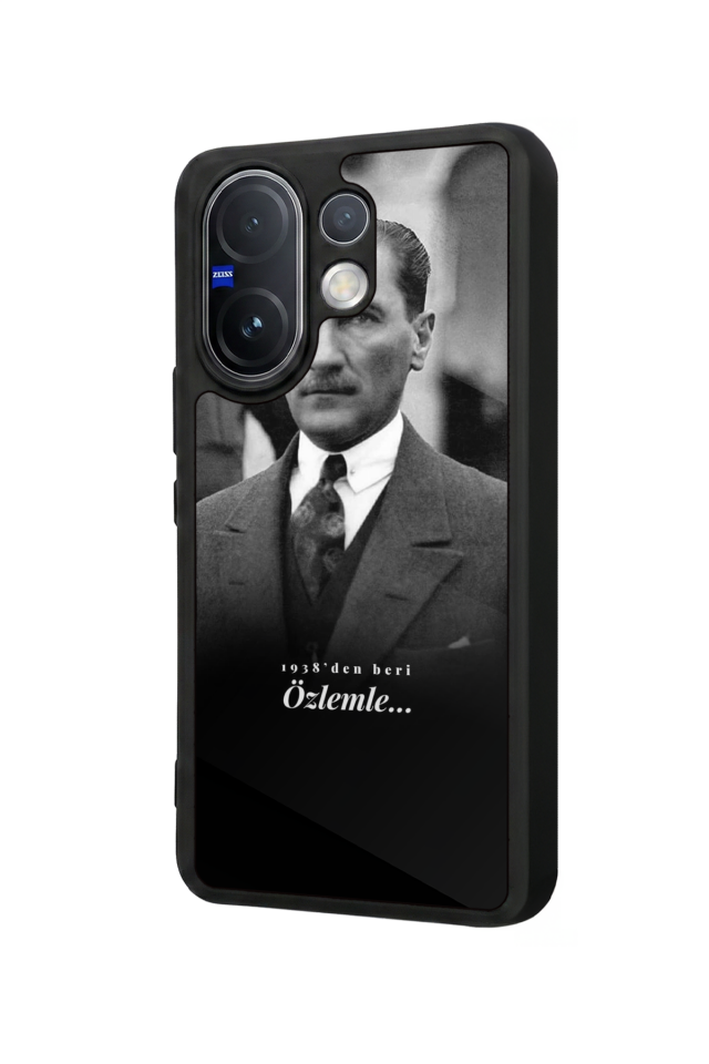 Vivo V60 Uyumlu Mustafa Kemal Ataturk Tasarımlı Glossy Premium Kılıf