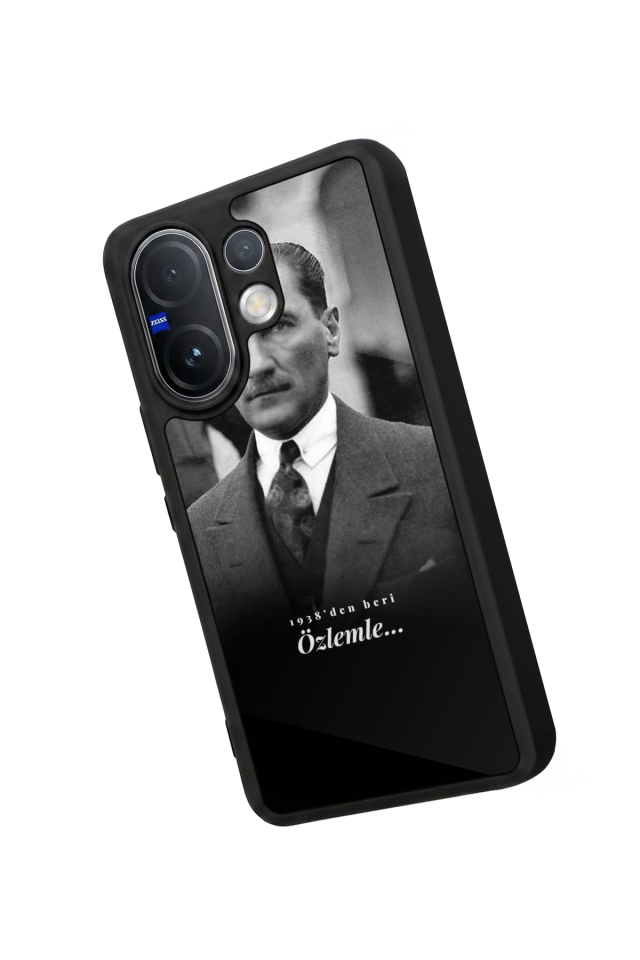 Vivo V60 Uyumlu Mustafa Kemal Ataturk Tasarımlı Glossy Premium Kılıf