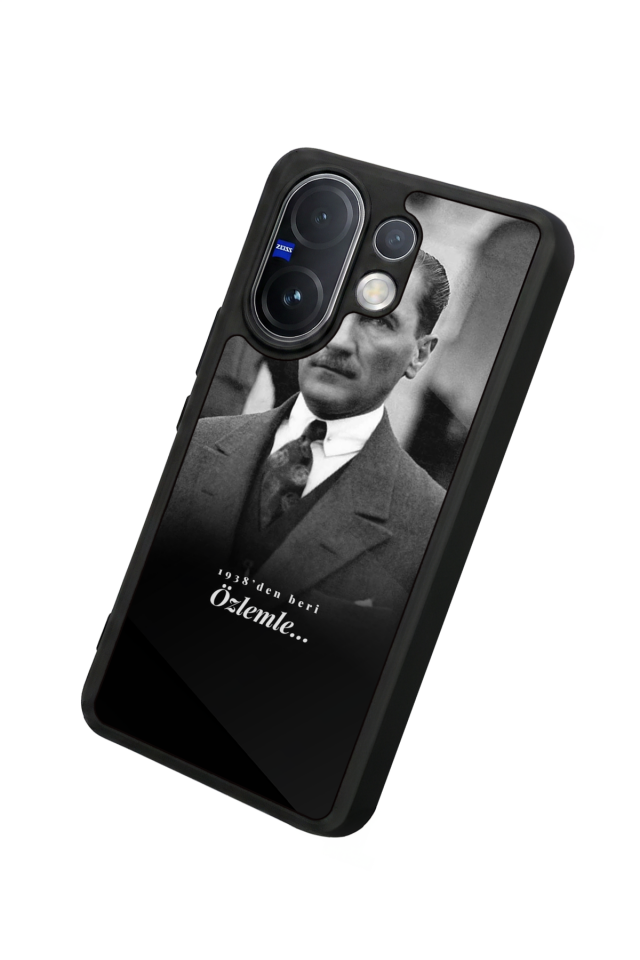 Vivo V60 Uyumlu Mustafa Kemal Ataturk Tasarımlı Glossy Premium Kılıf