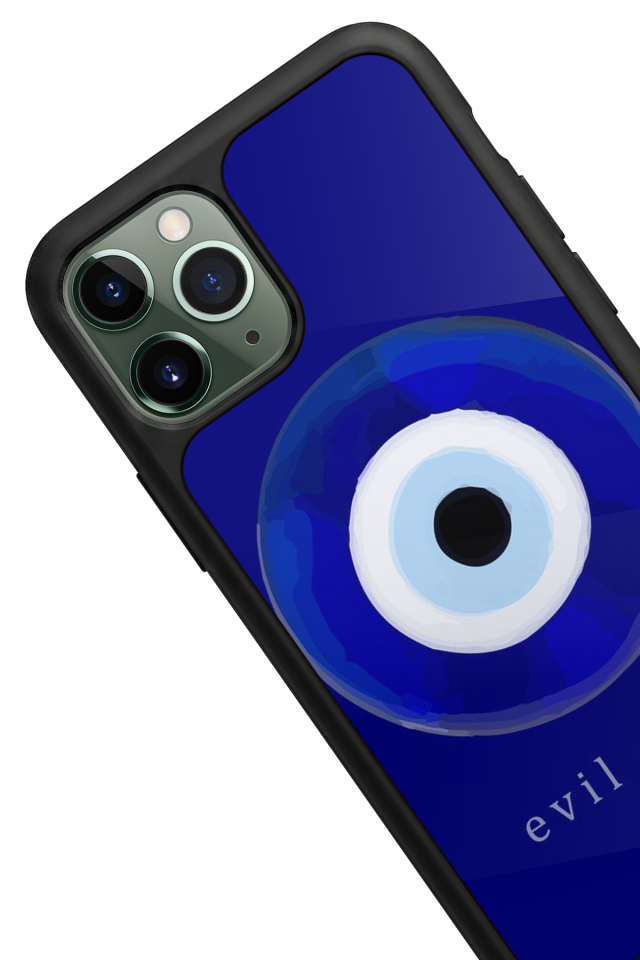 iPhone 11 Pro Uyumlu Nazar Tasarımlı Glossy Premium Kılıf