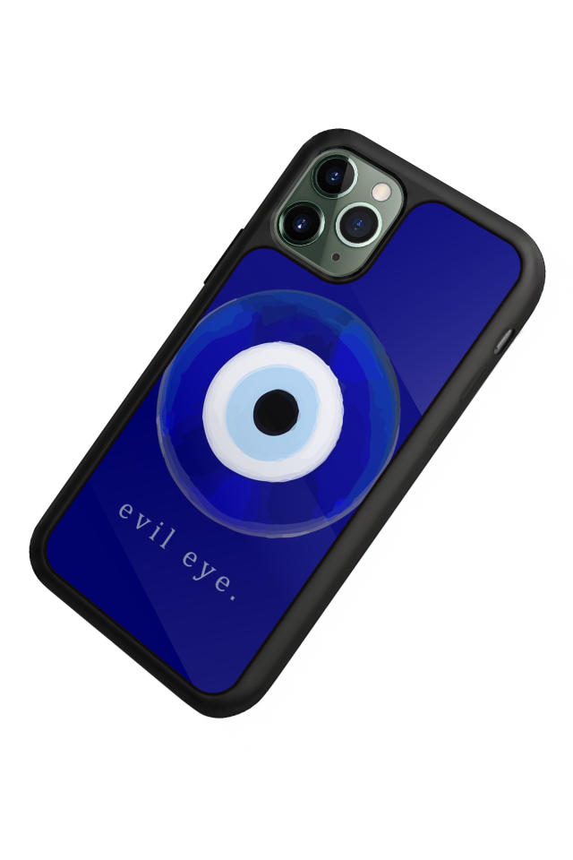 iPhone 11 Pro Uyumlu Nazar Tasarımlı Glossy Premium Kılıf