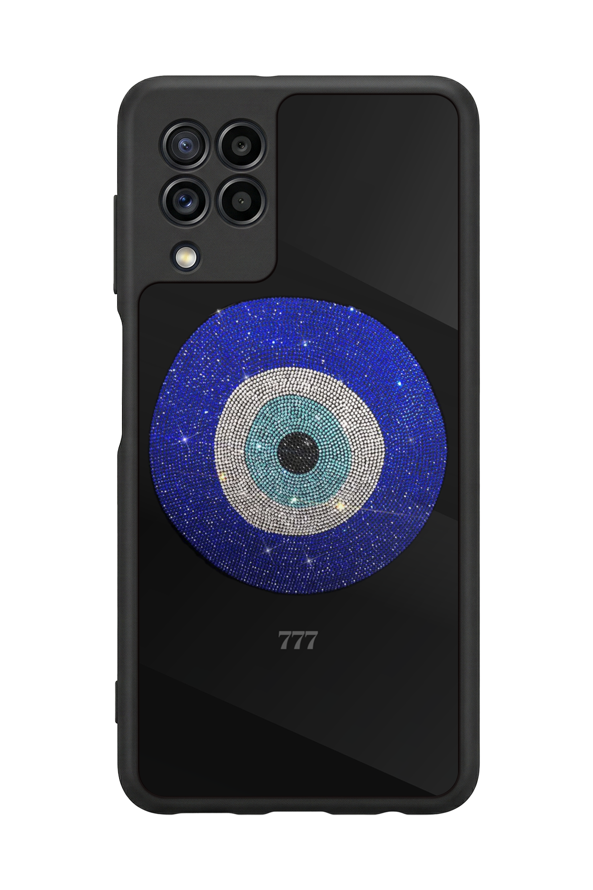 Samsung Galaxy M22 Uyumlu Nazar Tasarımlı Glossy Premium Kılıf