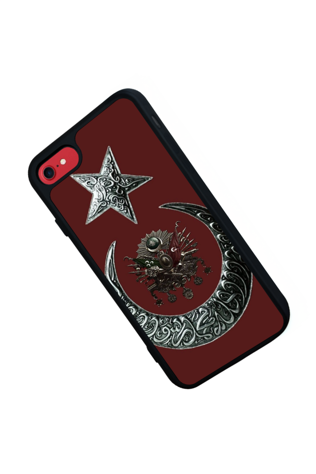 iPhone 7 Uyumlu Osmanli Tugrasi Tasarımlı Glossy Premium Kılıf