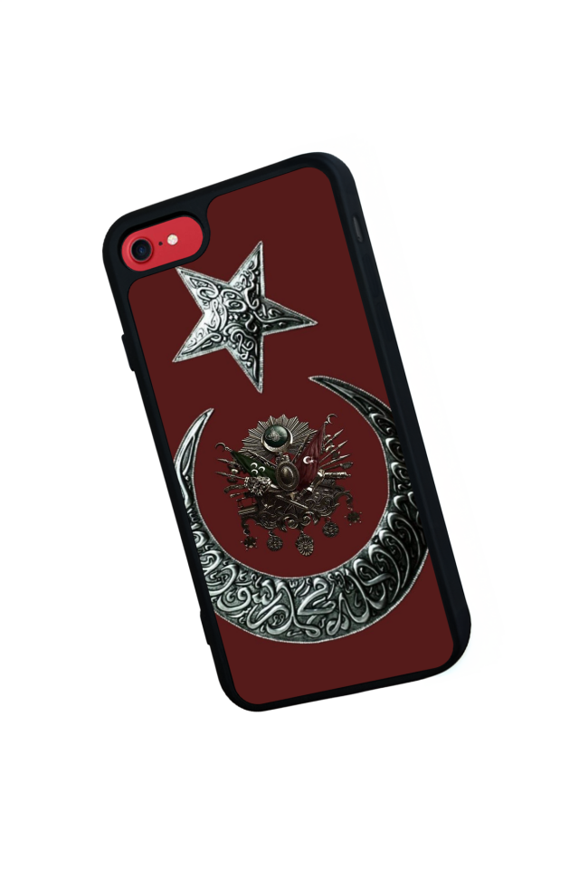 iPhone 7 Uyumlu Osmanli Tugrasi Tasarımlı Glossy Premium Kılıf