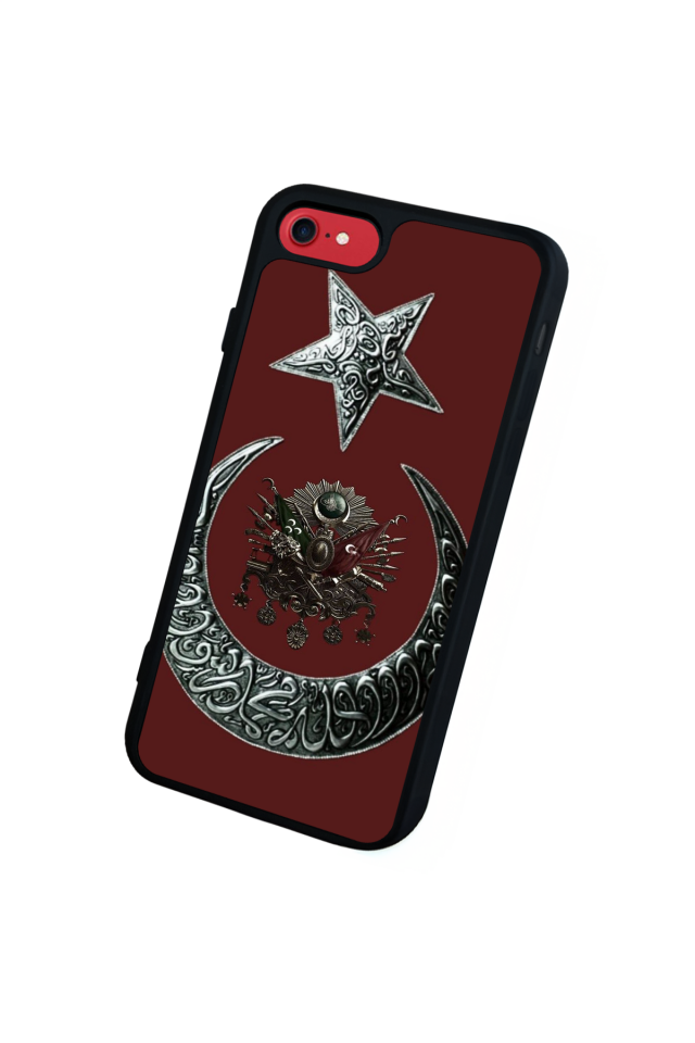 iPhone 7 Uyumlu Osmanli Tugrasi Tasarımlı Glossy Premium Kılıf