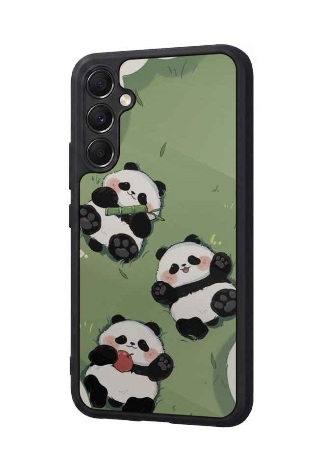 Samsung Galaxy A34 Uyumlu Panda Tasarımlı Glossy Premium Kılıf